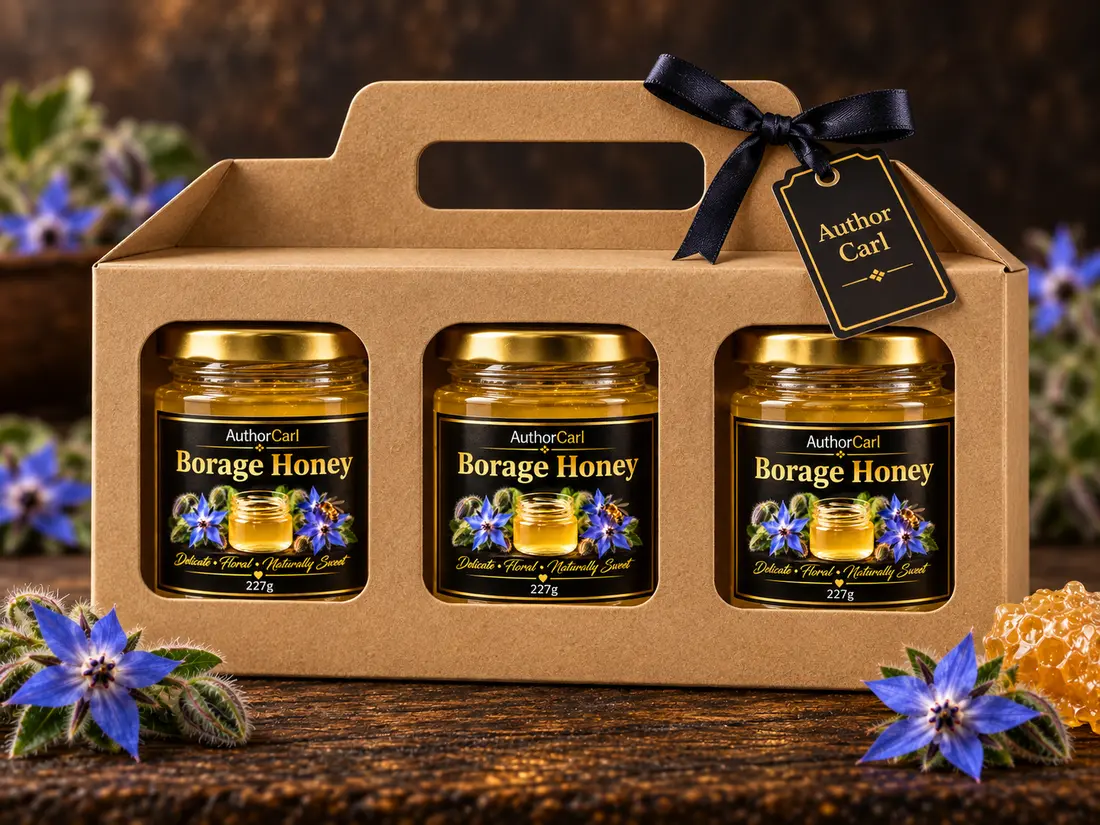 Borage Honey three-jar gift pack