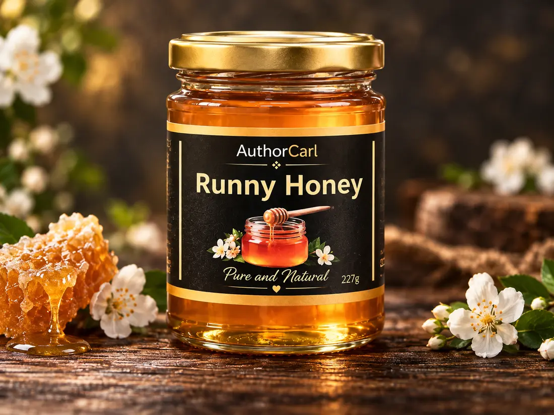 Author Carl Runny Honey 227g jar
