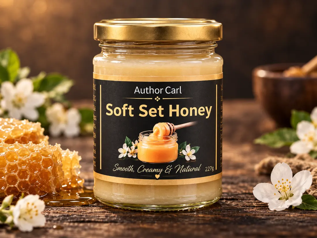 Author Carl Soft Set Honey 227g jar