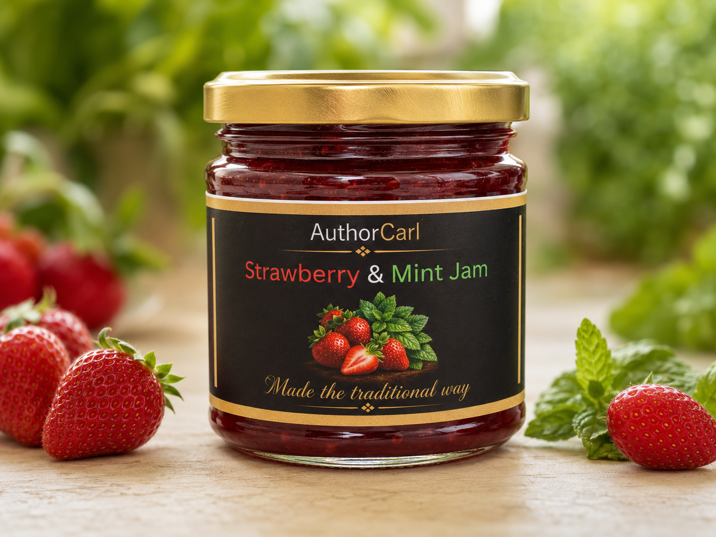 Author Carl Strawberry and Mint Jam